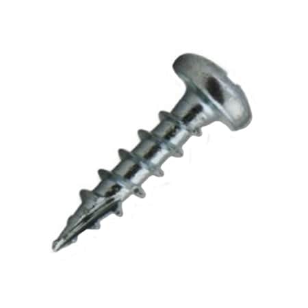 Csh Wood Screw, #6, 5/8 in, Zinc Plated Stainless Steel Pan Head Phillips Drive, 25000 PK 0.PPC06058Z17